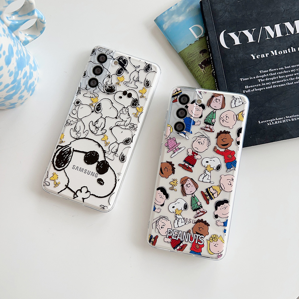 Phone Cases Transparent - Cute Cartoon Peanut Snoopy Charlie Brown