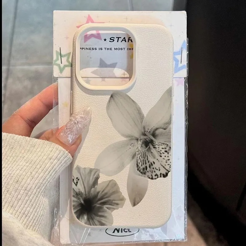 Phone Cases Dior - Black & White Floral Pattern Phone