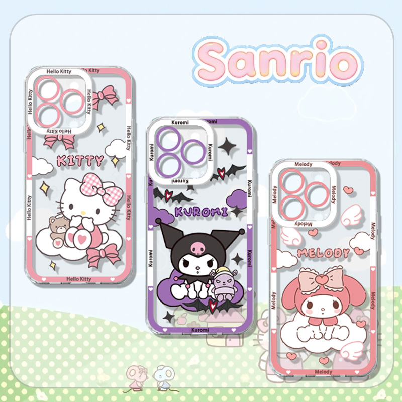 Phone Cases Transparent - Sanrio Hello Kitty Melody Kuromi Cute