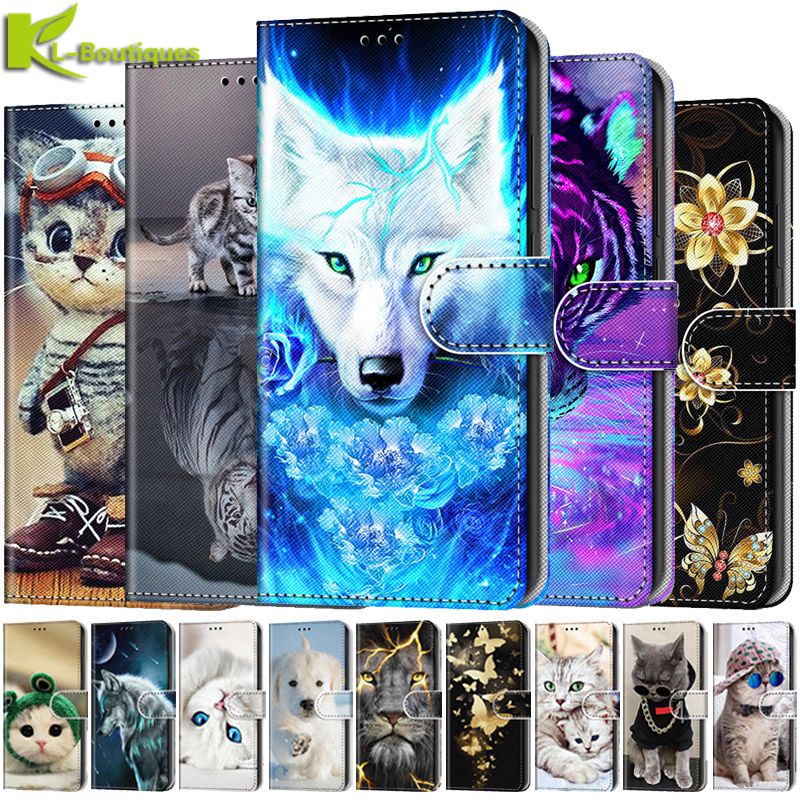 Buy Phone Cases - Tiger Animal Painted Wallet Phone Case
