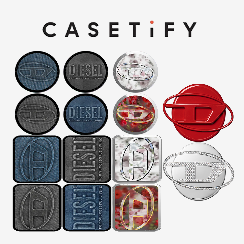Ring Stand Case - CASETiFY DIESEL Denim Series Magnetic Phone