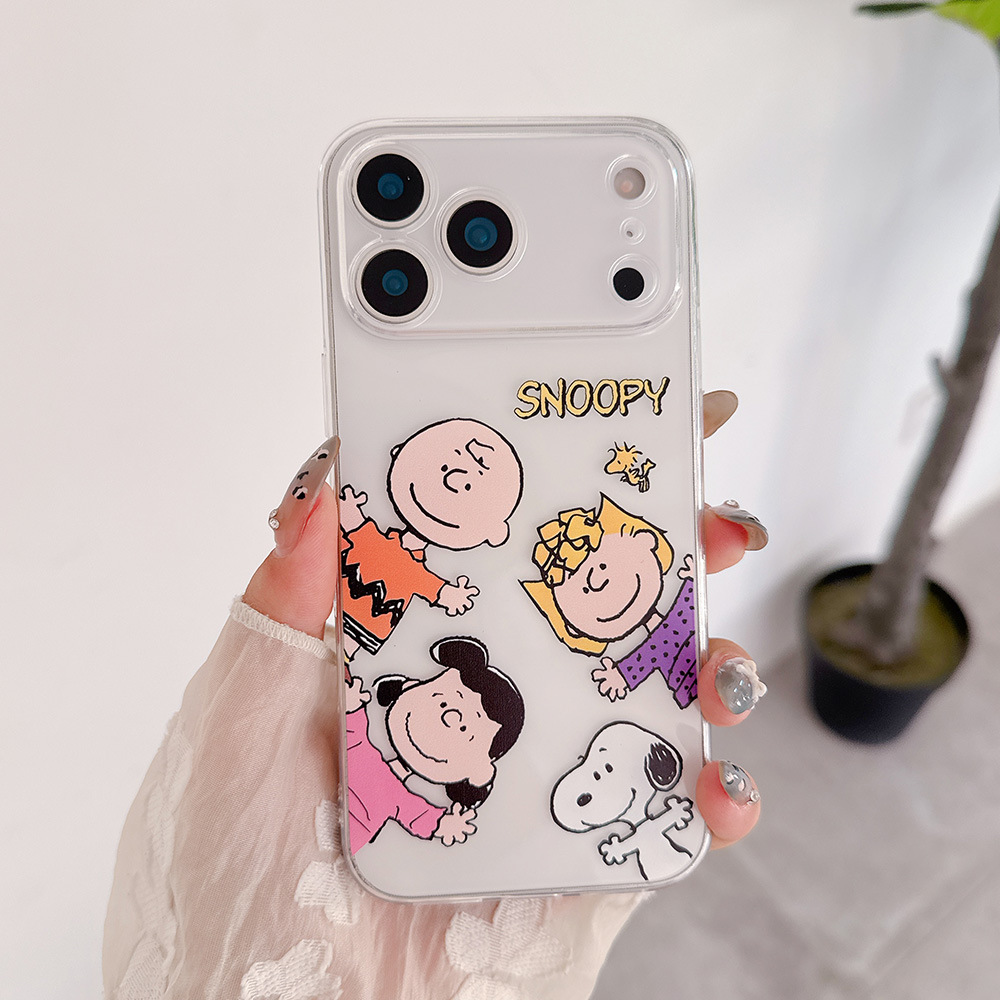Phone Cases Transparent - Cute Cartoon Peanut Snoopy Charlie Brown