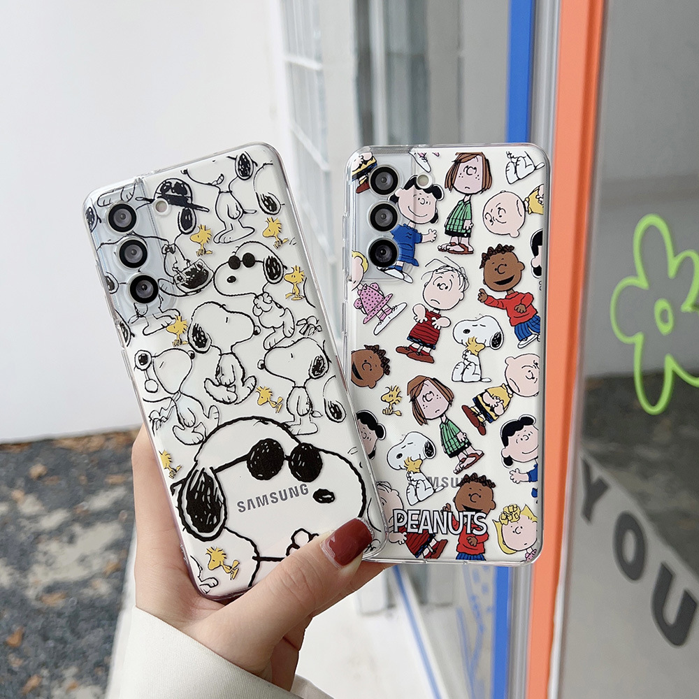 Cute Cartoon Peanut Snoopy Cha – Phone Cases Transparent Bewertung und Preis