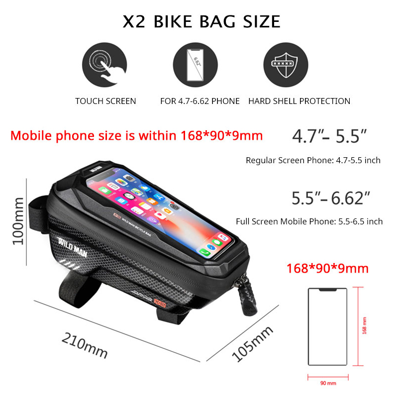WILD MAN Bike Bag Front Cyclin – Phone Cases Youtube Bewertung und Preis