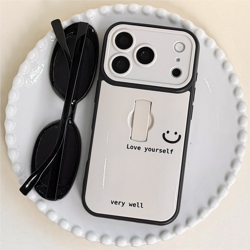 Korean Ins Style Smile Letter  – Ring Stand Case Bewertung und Preis