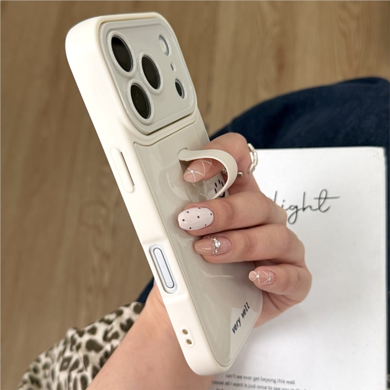 Korean Ins Style Smile Letter  – Ring Stand Case Bewertung und Preis