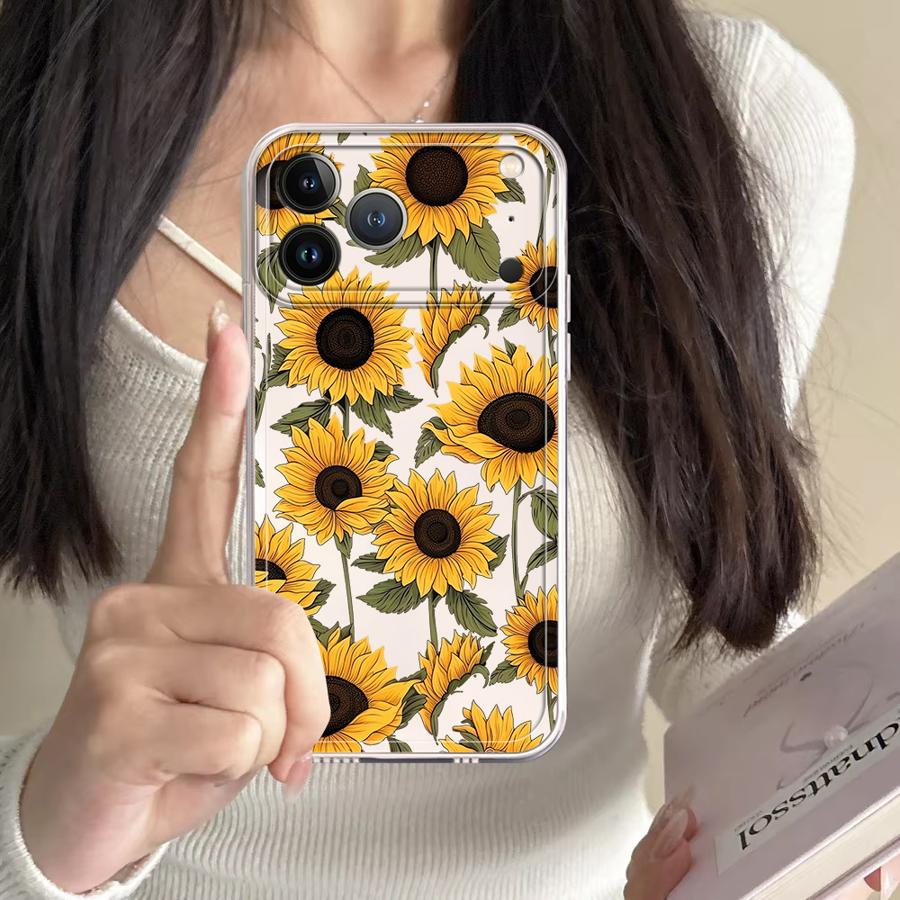 Cute Sunflower Pattern Case fo – Phone Cases Transparent Bewertung und Preis