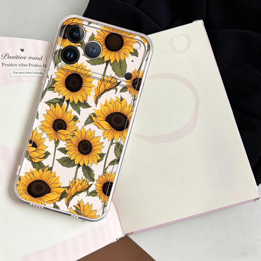 Cute Sunflower Pattern Case fo – Phone Cases Transparent Bewertung und Preis