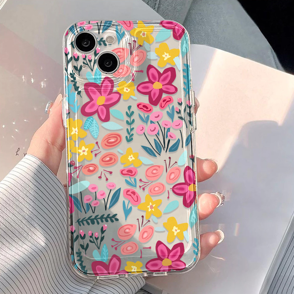 Flower Clear Phone Case For iP – Phone Cases Transparent Bewertung und Preis