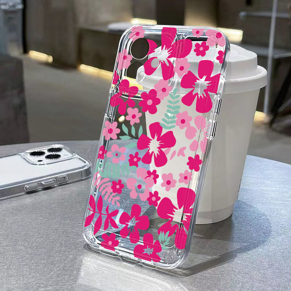 Flower Clear Phone Case For iP – Phone Cases Transparent Bewertung und Preis