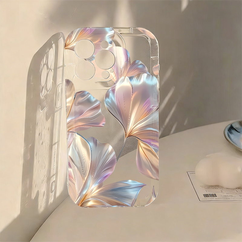 Colorful Metallic Ginkgo Print – Phone Cases Transparent Bewertung und Preis