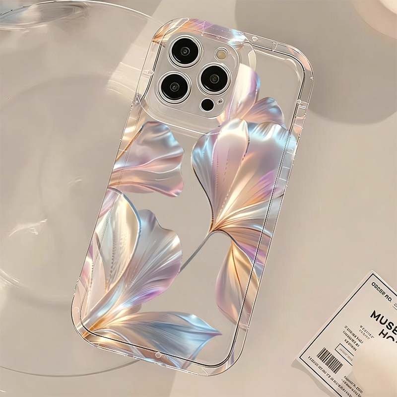 Colorful Metallic Ginkgo Print – Phone Cases Transparent Bewertung und Preis