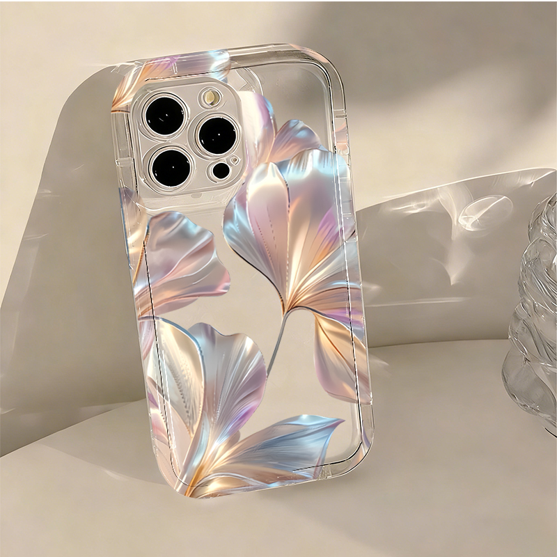 Colorful Metallic Ginkgo Print – Phone Cases Transparent Bewertung und Preis