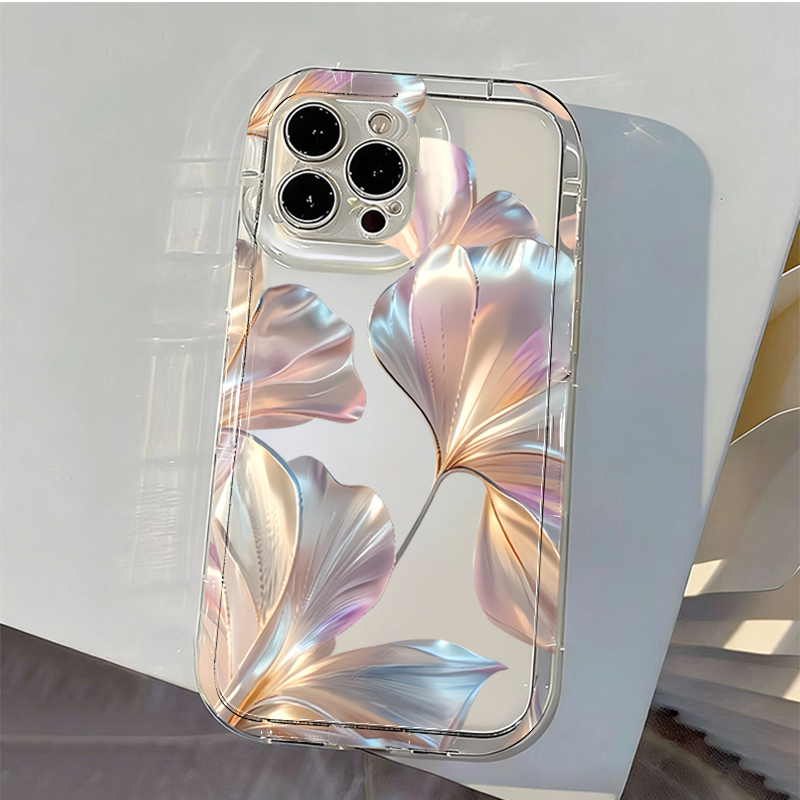 Colorful Metallic Ginkgo Print – Phone Cases Transparent Bewertung und Preis