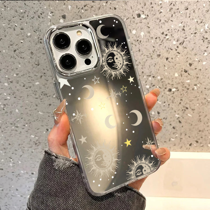 Sun Moon Star Mirror Phone Cas – Phone Cases Transparent Bewertung und Preis