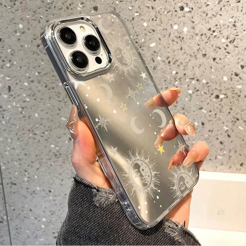 Sun Moon Star Mirror Phone Cas – Phone Cases Transparent Bewertung und Preis