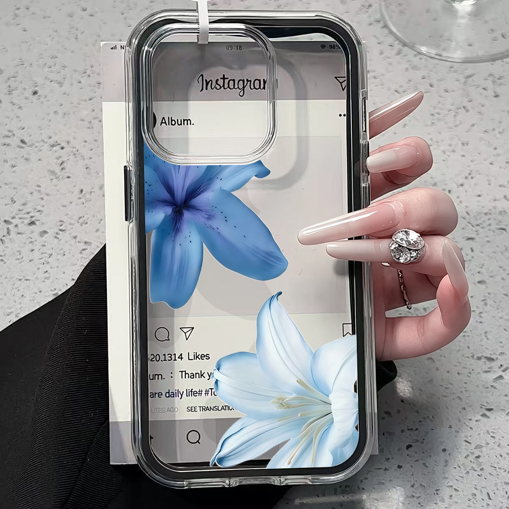 Blue Lily Flower Clear Phone C – Phone Cases Amazon Bewertung und Preis