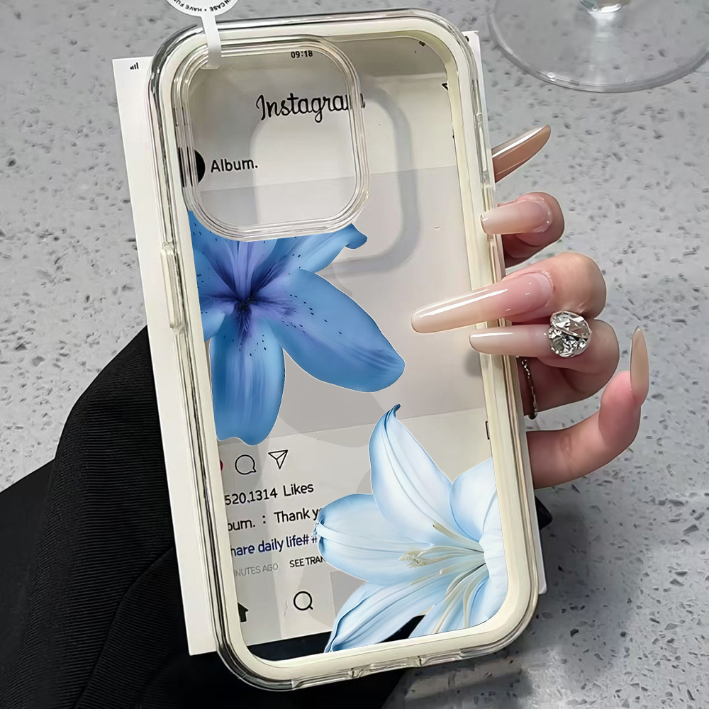 Blue Lily Flower Clear Phone C – Phone Cases Amazon Bewertung und Preis