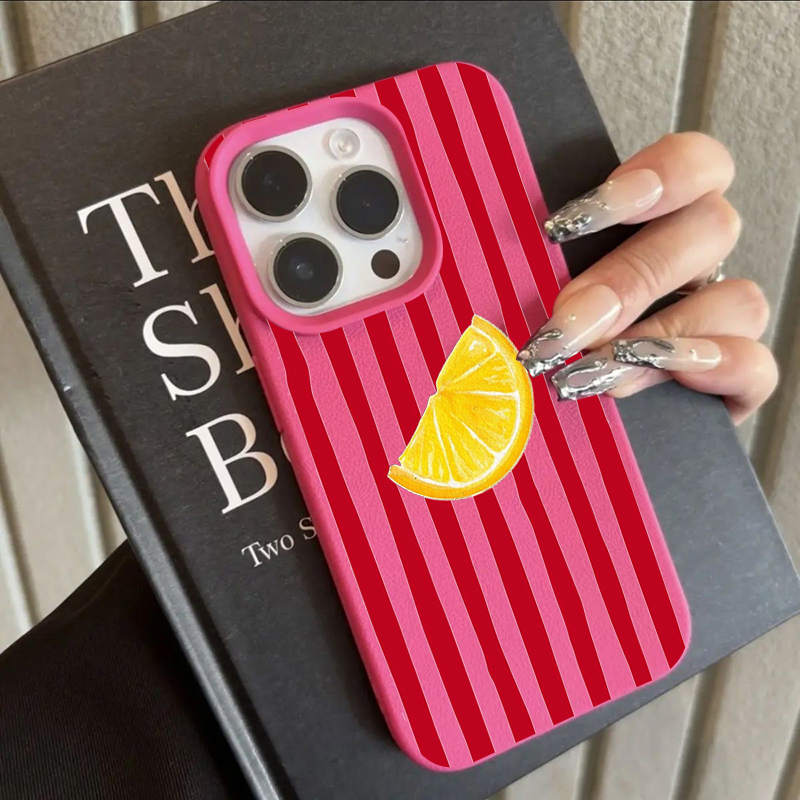 Fashion Lemon Pattern TPU Sili – Phone Cases Iphone 16 Bewertung und Preis