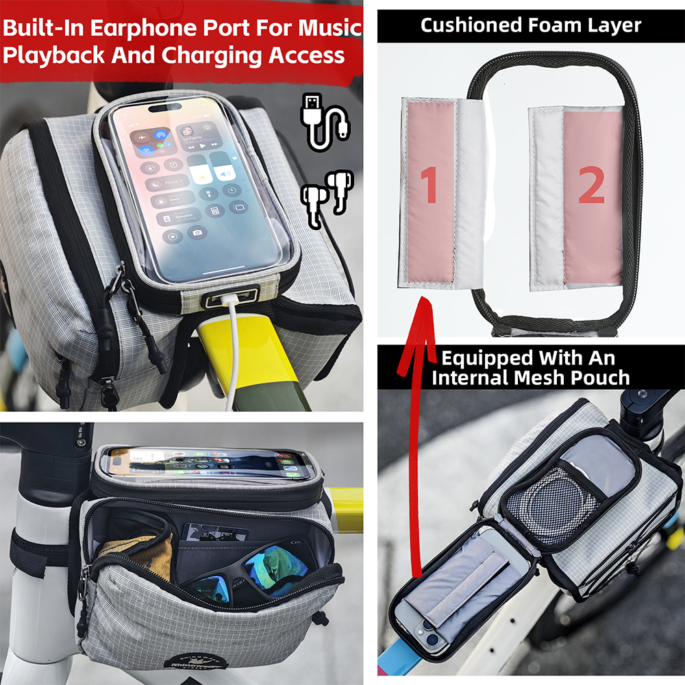 Rhinowalk Bike Top Tube Bag Ra – Phone Cases Youtube Bewertung und Preis