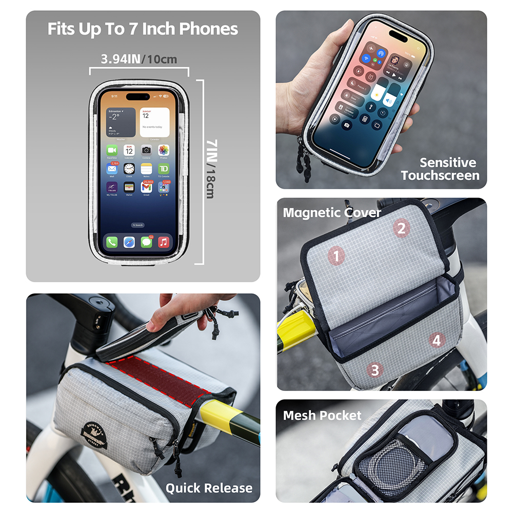 Rhinowalk Bike Top Tube Bag Ra – Phone Cases Youtube Bewertung und Preis