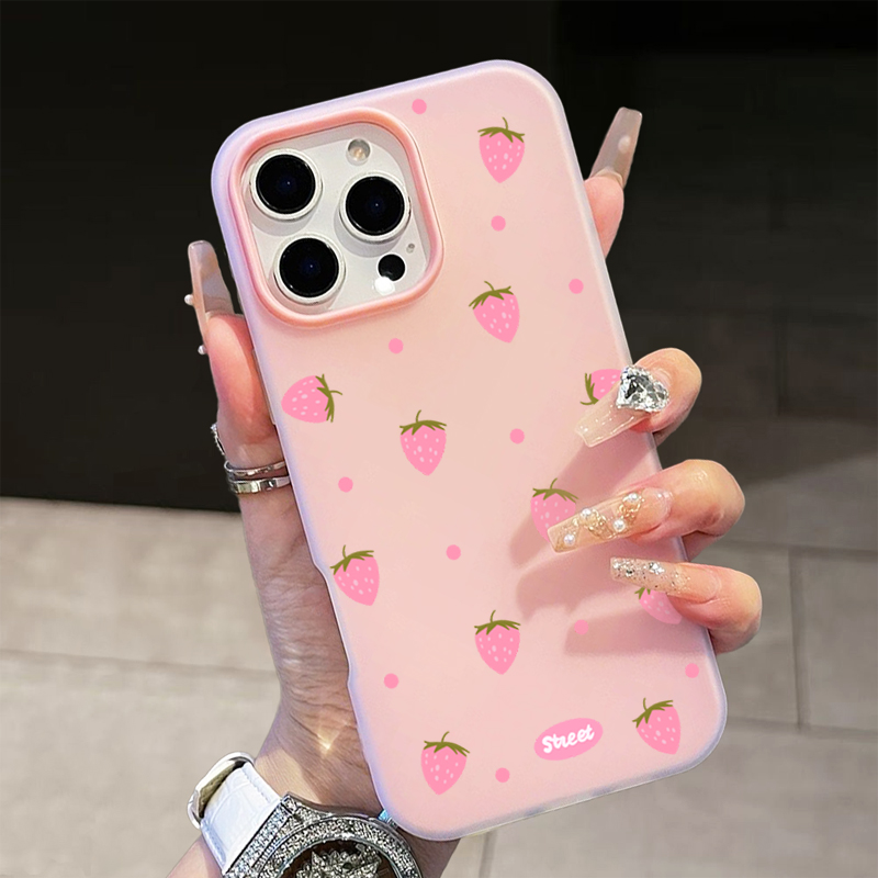 Sweet Pink Strawberry Pattern  – Phone Cases Iphone 16 Bewertung und Preis