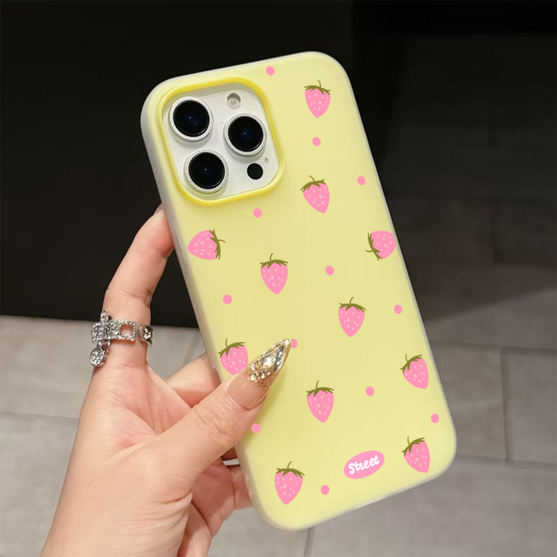 Sweet Pink Strawberry Pattern  – Phone Cases Iphone 16 Bewertung und Preis