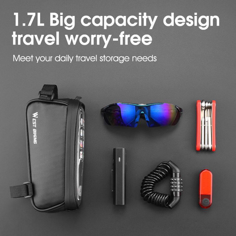 WEST BIKING Bicycle Frame Bag  – Phone Cases Youtube Bewertung und Preis
