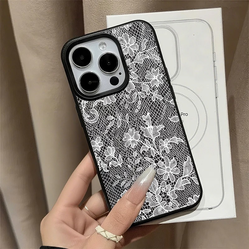 White Lace Patterned Lychee Te – Phone Cases Dior Bewertung und Preis