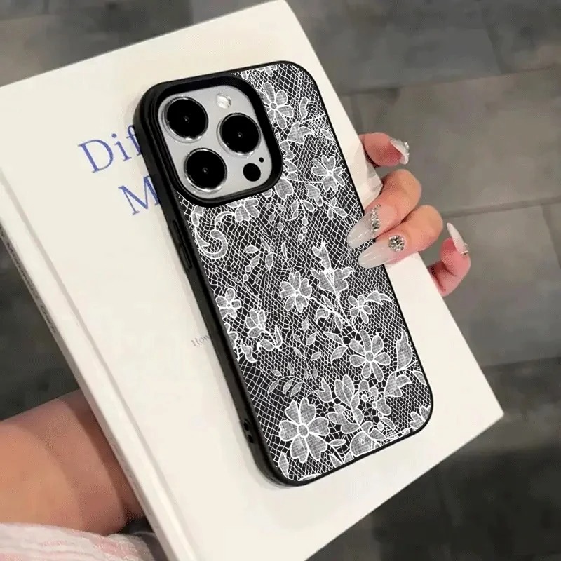 White Lace Patterned Lychee Te – Phone Cases Dior Bewertung und Preis
