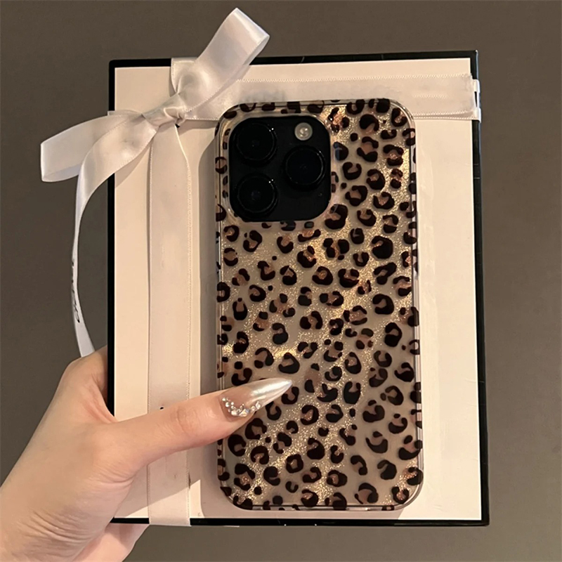 Cute Leopard Print Clear Phone – Phone Cases Dior Bewertung und Preis