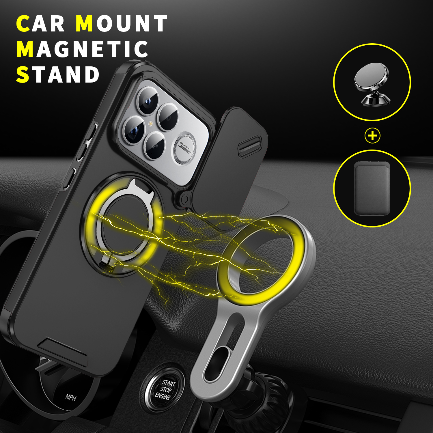 Magnetic Wireless Charging Rin – Ring Stand Case Bewertung und Preis