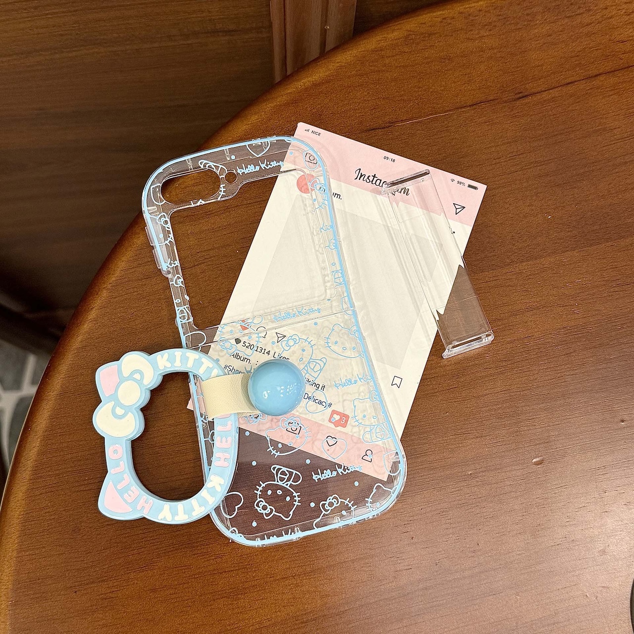 Outline Print For Hello Kitty  – Ring Stand Case Bewertung und Preis