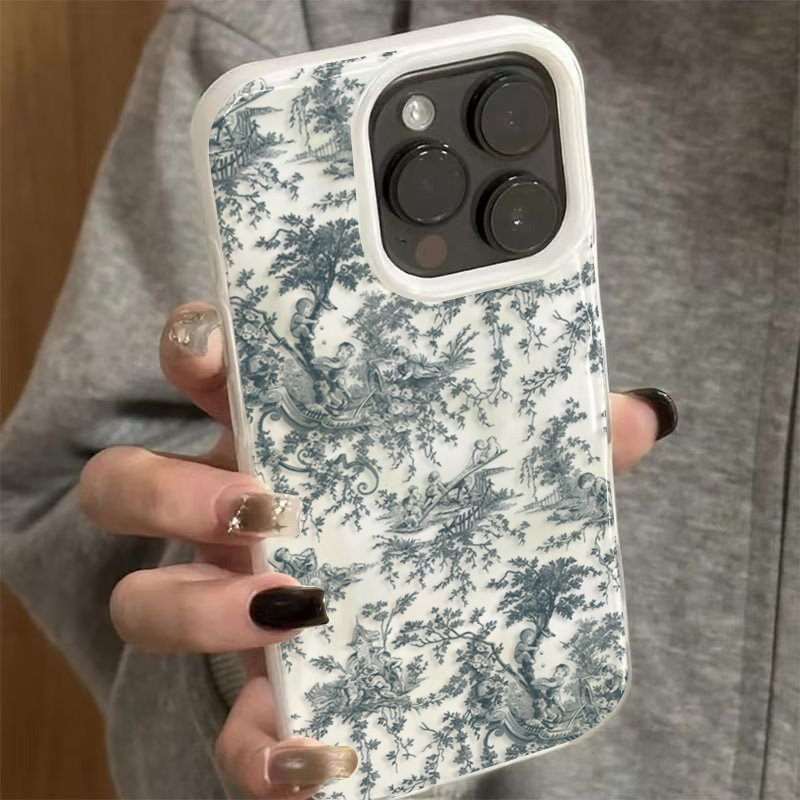 Cute Blue Floral Pattern Soft  – Phone Cases Dior Bewertung und Preis