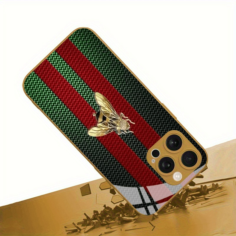 Red Green Striped Golden Bee G – Phone Cases Dior Bewertung und Preis