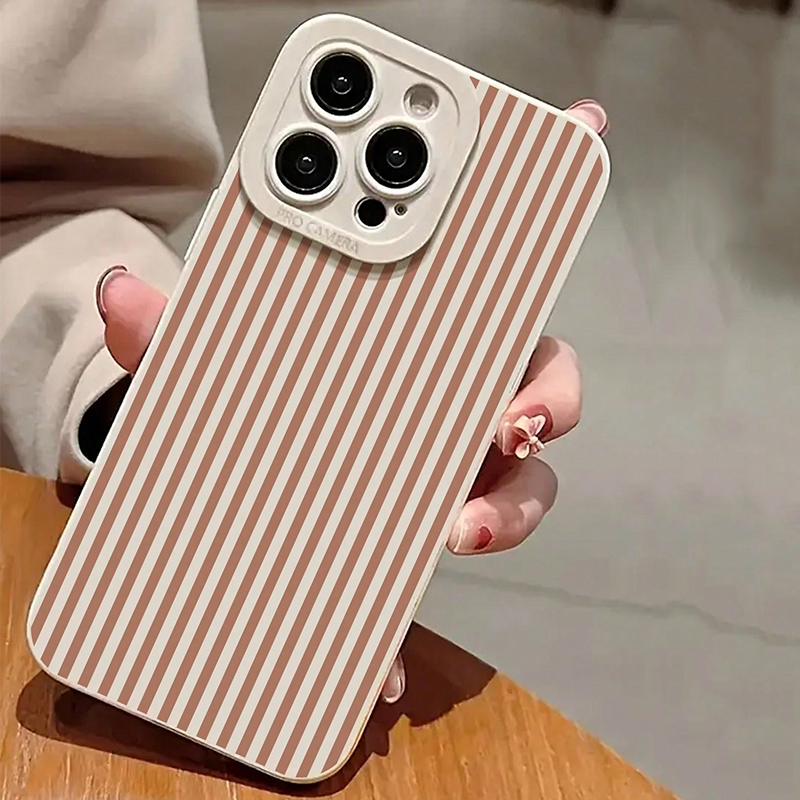 Pink Striped Painted Anti-Drop – Phone Cases Iphone 16 Bewertung und Preis
